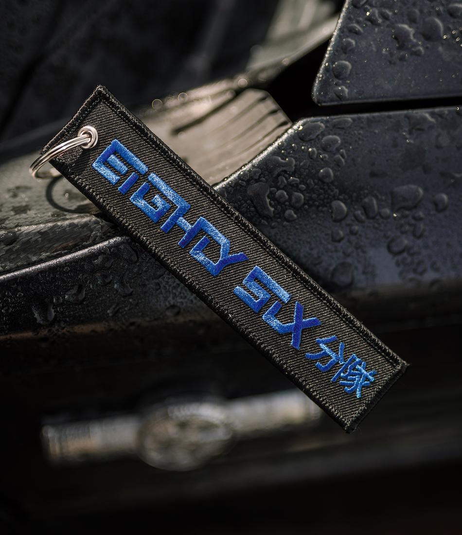 Black X Blue Jet Tag