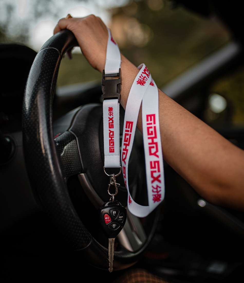 White X Red Lanyard